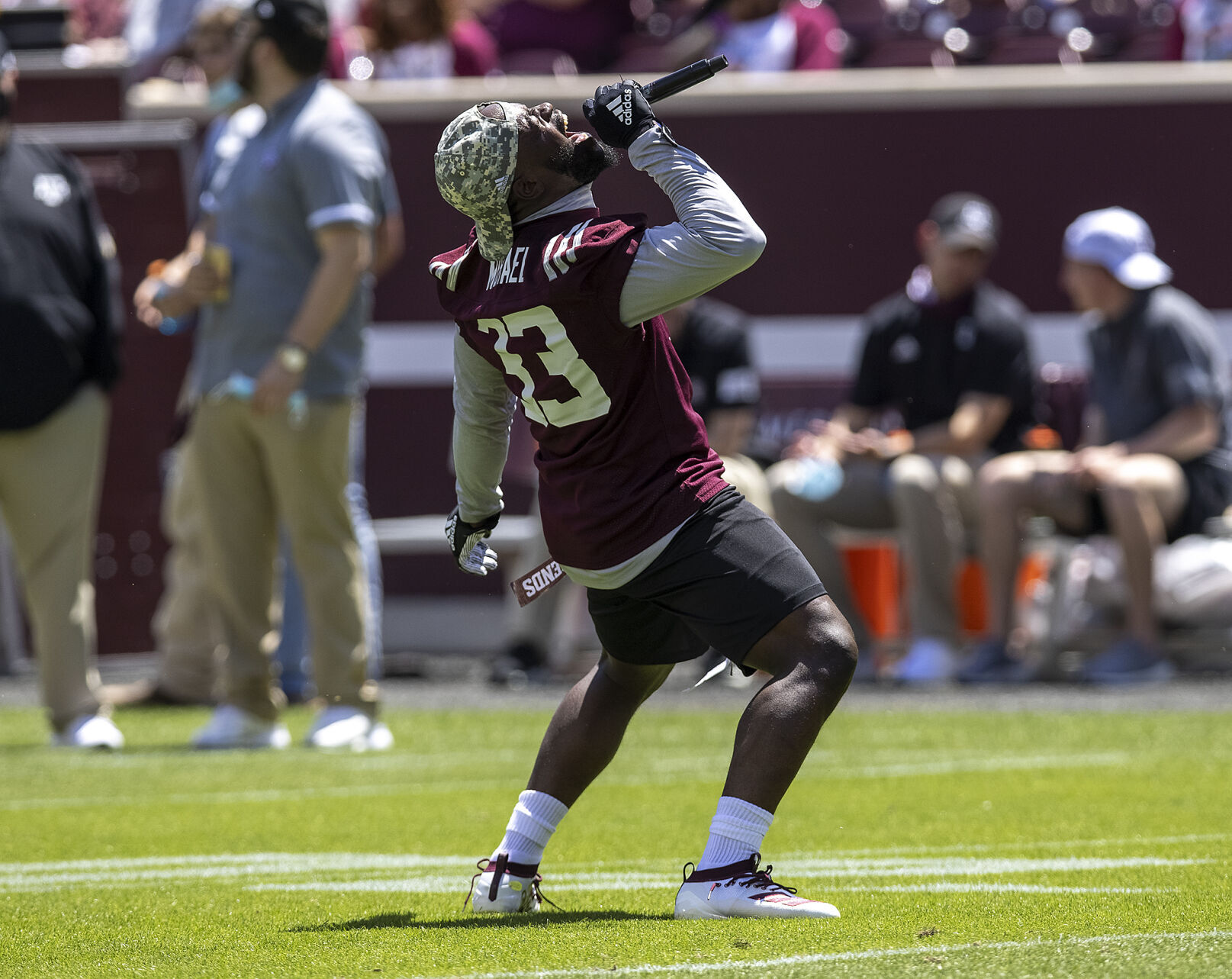 Maroon & White